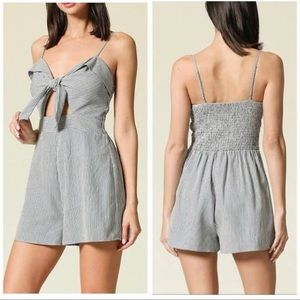 Striped women’s romper